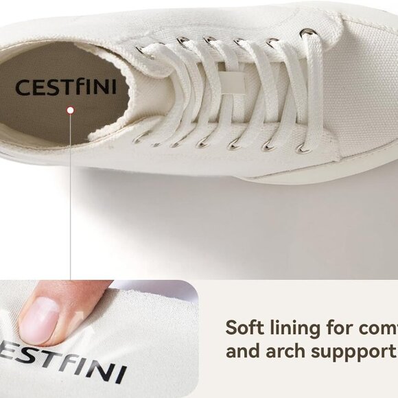 Canvas High Top Sneakers Women Breathable Platform Non-Slip Casual Shoes - Picture 3 of 8